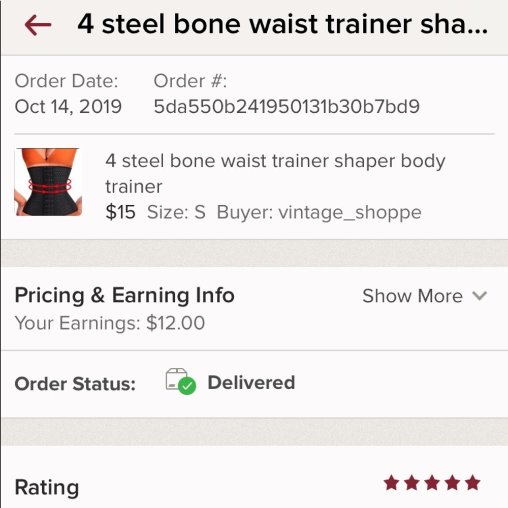 4 steel bone waist trainer shaper body trainer - Picture 5 of 6